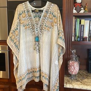 Asa Kaftans(The Shahs of Sunset) beautiful sheer kaftan/coverup in NWOT.